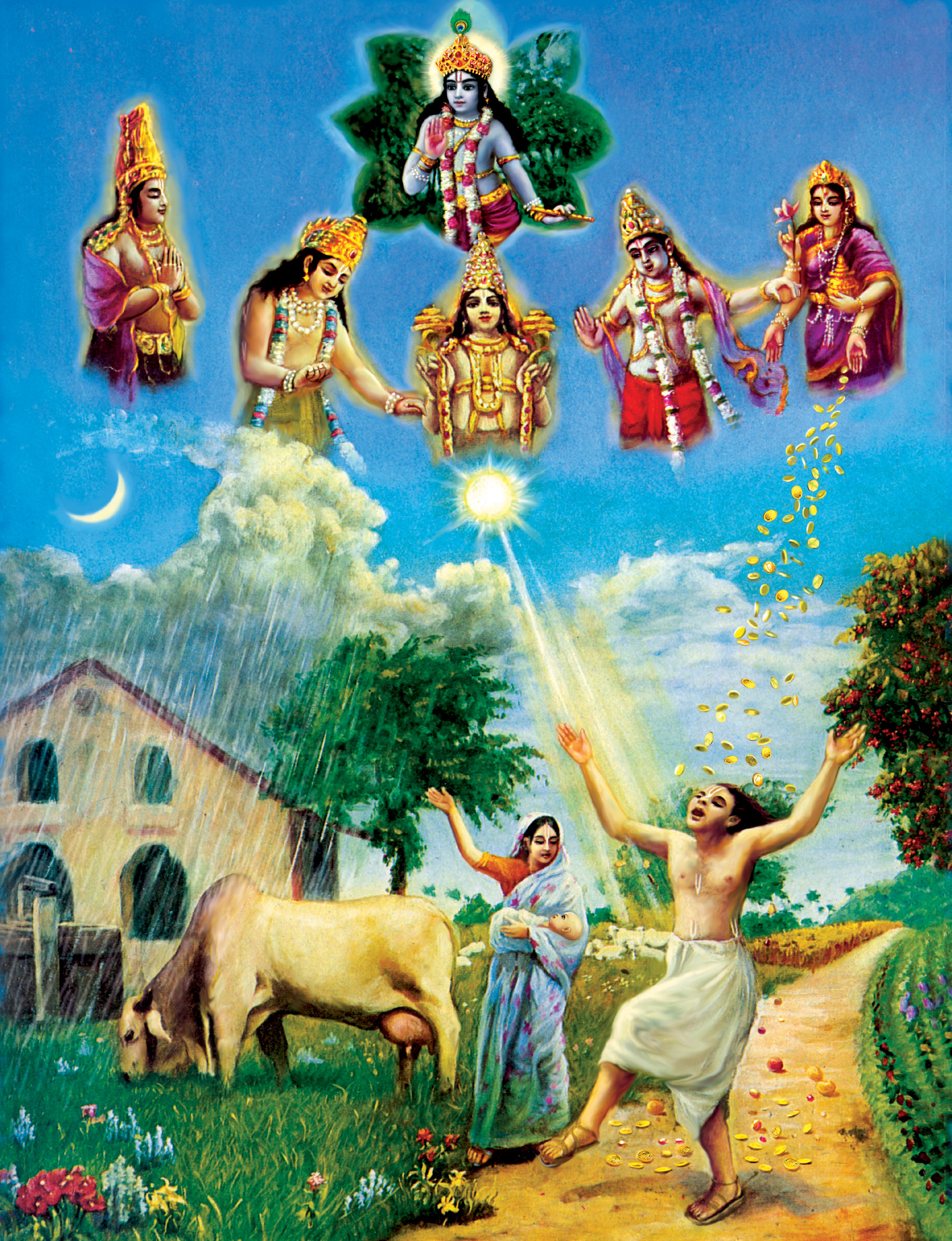 Bhagavad Gita: The demigods, being satisfied by the performance of sacrifice, supply all needs to man.