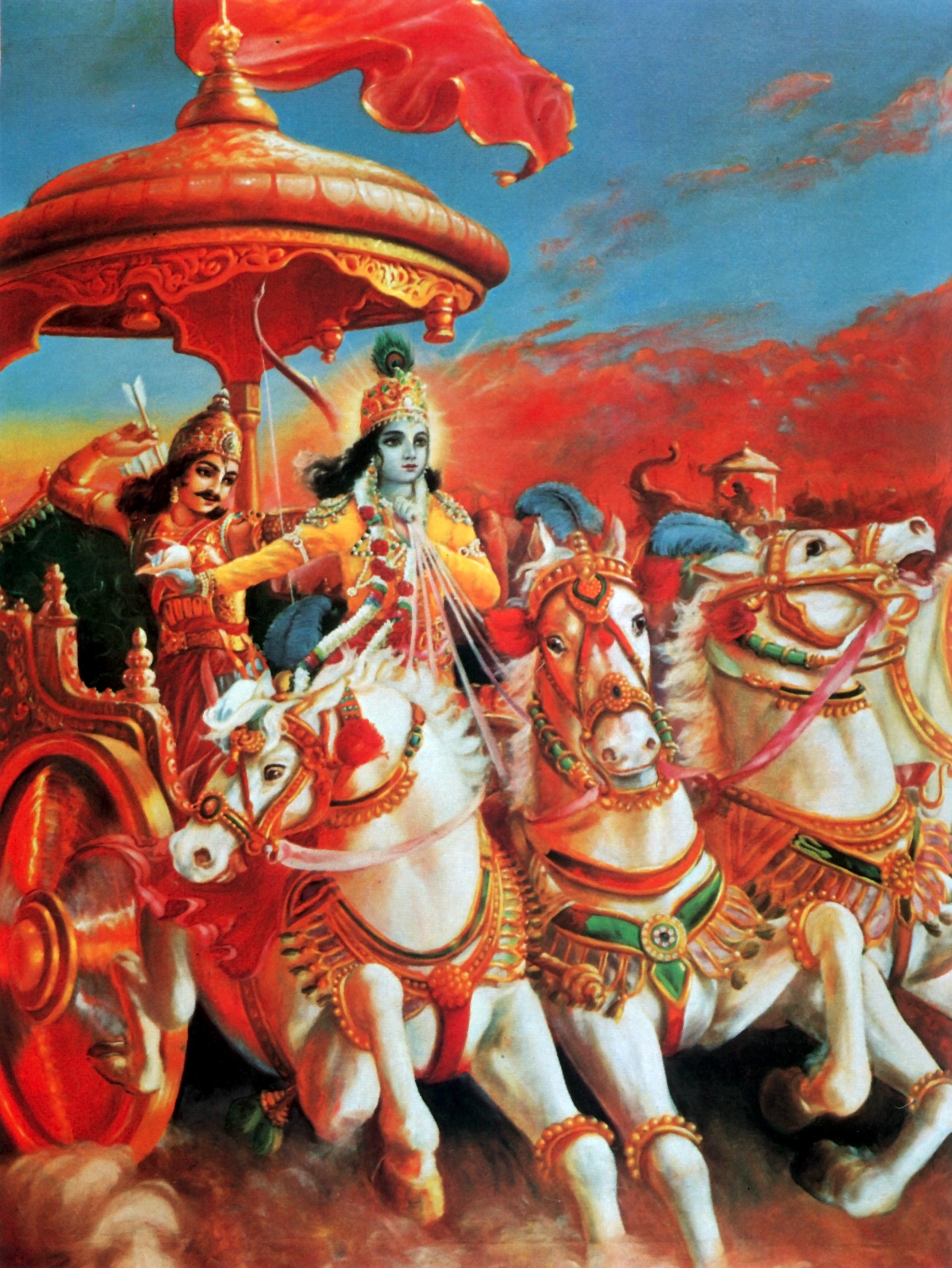 Bhagavad Gita: Wherever there is Krishna and Arjuna there will certainly be opulence, victory, extraordinary power and morality.