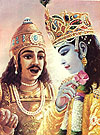 Arjuna addressed Krsna: "You are the Supreme Brahman, the ultimate, the supreme abode and purifier."